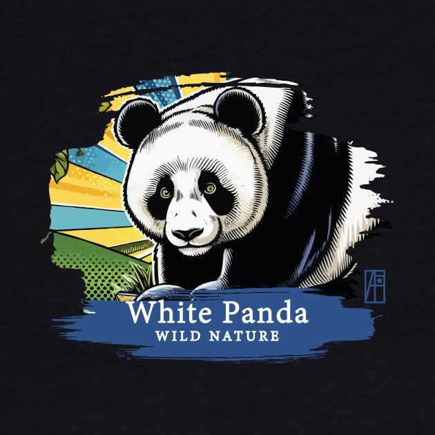 White Panda - WILD NATURE - WHITE PANDA -5 by ArtProjectShop